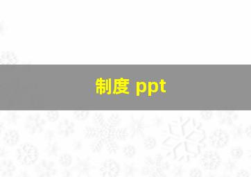 制度 ppt